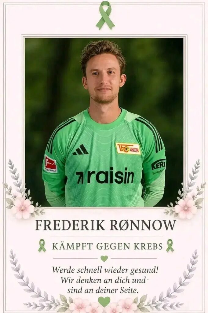 UnionBerlin: Ganz Union steht hinter Frederik Rønnow. Fans versammeln sich mit Kerzen, Gebeten und Botschaften der Stärke für den Torwart, der Ruhe, Sicherheit und Stabilität zu 1. FC Union Berlin bringt. Ein Rückhalt. Ein Anführer. Ein prägender Teil der Union-Familie. Bleib stark — Union steht hinter dir auf….