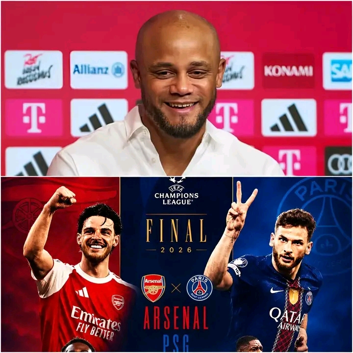 🚨EILMELDUNG ‼️: „Sie werden an diesem Tag nicht einmal zur zweiten Halbzeit zurückkommen wollen, weil das Ergebnis zur Halbzeit so demütigend sein wird.“: Bayern-München-Trainer Vincent Kompany sagt voraus, wer das Finale der UEFA Champions League Final zwischen Arsenal und Paris Saint-Germain in dieser Saison gewinnen wird. Bayern-München-Coach Vincent Kompany hat seine Prognose abgegeben, welches Team das Champions-League-Finale dieser Saison zwischen Arsenal und PSG gewinnen wird. ALLE DETAILS IM KOMMENTARBEREICH UNTEN 👇👇