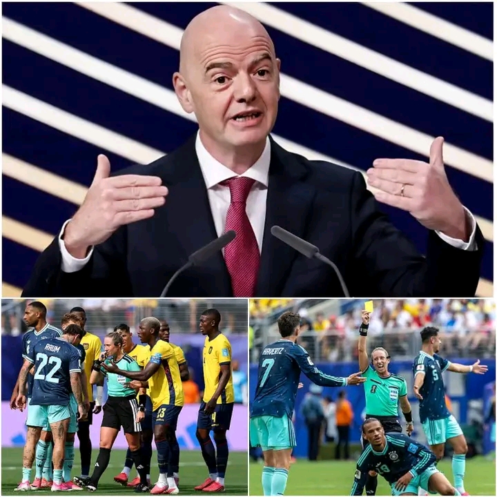 🚨 EILMELDUNG: Die FIFA hat nur 24 Stunden nach dem Spiel zwischen Deutschland und Ecuador eine dringende Untersuchung eingeleitet. Zunächst schien alles reibungslos verlaufen zu sein, doch dann veröffentlichte FIFA-Präsident Gianni Infantino überraschend die Ergebnisse der Untersuchung zu zwei schwerwiegenden Fehlern, die von Spielern der deutschen Nationalmannschaft begangen worden sein sollen. Die Enthüllung sorgte für großes Erstaunen und ließ Bundestrainer Julian Nagelsmann tief enttäuscht zurück. Weitere Details finden Sie unten. 👇👇