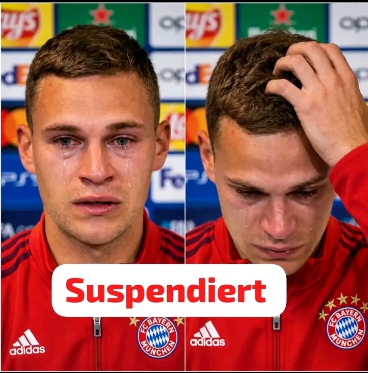 SCHOCKIERENDE NACHRICHTEN: Der Star des FC Bayern München und der deutschen Nationalmannschaft, JoshuaKimmich, wurde vom Verein suspendiert, weil er mit R…